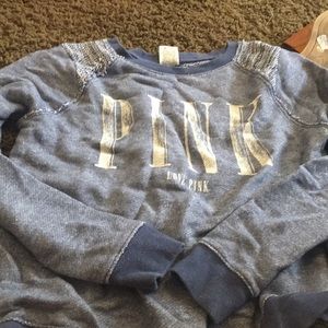 Royal blue PINK crew neck